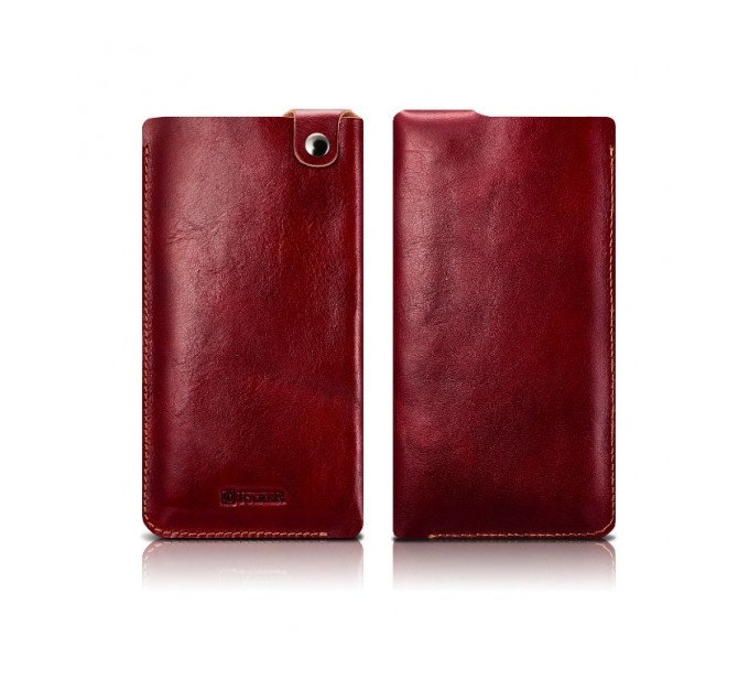 ICARER Leather Pouch iPhone 7 Plus Red