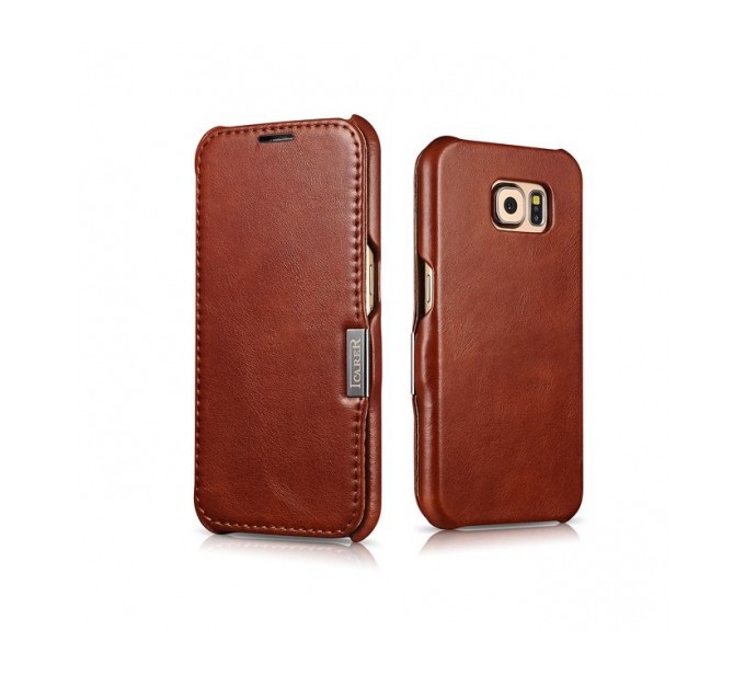 ICARER Side Open Vintage Galaxy S6 brown