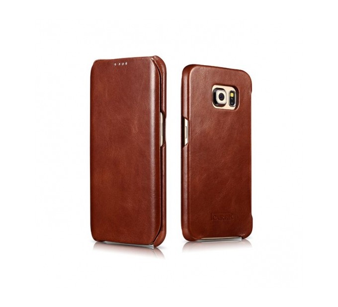 ICARER Side Open Vintage Galaxy S6 edge brown