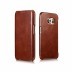 ICARER Side Open Vintage Galaxy S6 edge brown