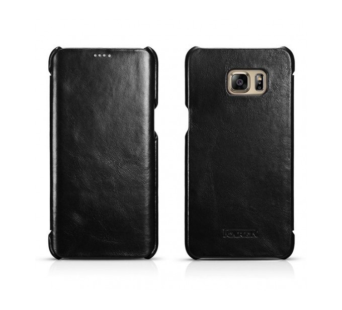 ICARER Side Open Vintage Galaxy S6 edge+ Plus black