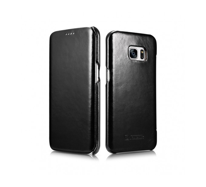 ICARER Side Open Vintage Galaxy S7 Edge Black