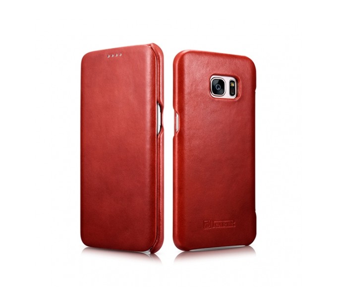 ICARER Side Open Vintage Galaxy S7 Edge Red