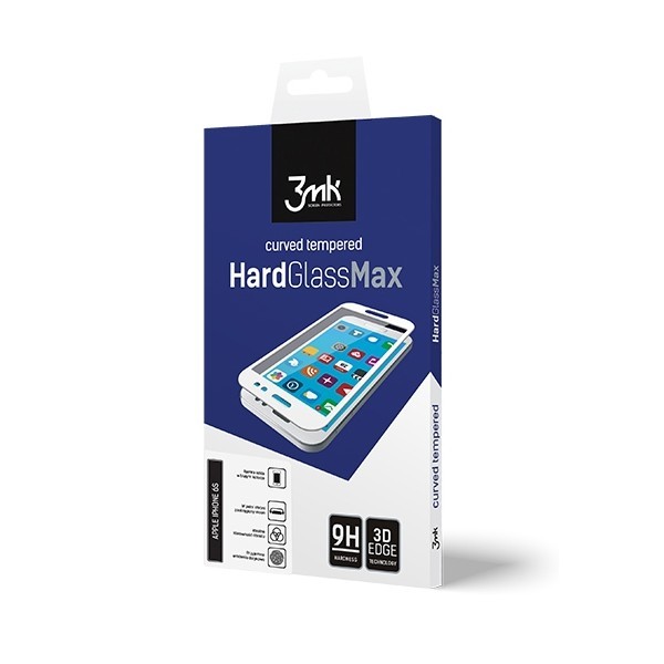 Szkło hartowane 3MK Hard glass Max 3D iPhone 6/6S Plus 5.5 Black