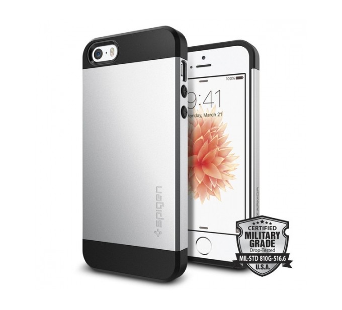 Spigen SGP Slim Armor iPhone 5S/SE Satin Silver