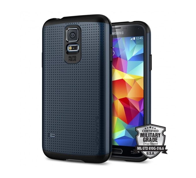 Spigen SGP Slim Armor Galaxy S5/S5 Neo Metal Slate