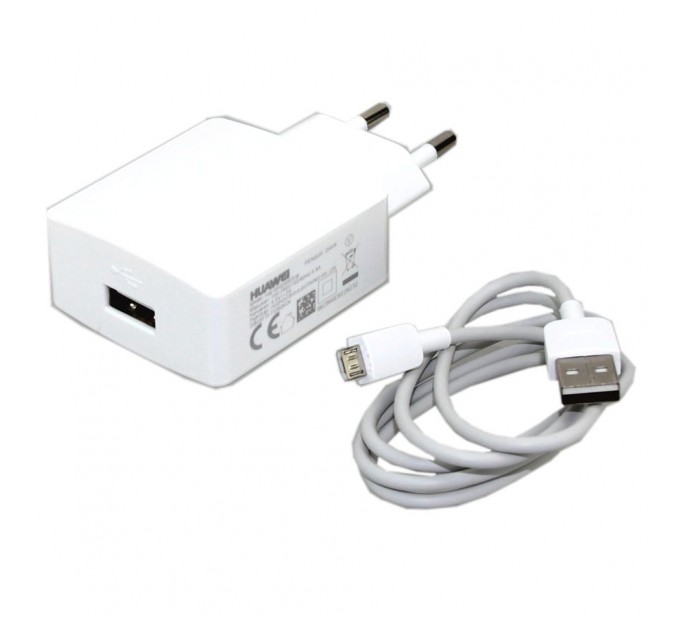 Ładowarka sieciowa HUAWEI HW-050100E2W + kabel 1A white